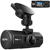 Vantrue N2 Pro Uber Dual Dash Cam Dual 1920x1080P Infrared Night Vision Front and Inside Dash Camera, 2.5K 2560x1440P Single Front, 310° Car Camera, 24hr Parking Mode, Motion Sensor, Support 256GB max