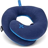 BCOZZY Chin Supporting Travel Pillow- Keeps The Head from Falling Forward - Comfortably Supports The Head, Neck and Chin in Any Sitting Position. Adult Size, Navy