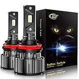 Cougar Motor LED Headlight Bulbs All-in-One Conversion Kit - H11 (H8, H9) -10000Lm 6000K Cool White CREE