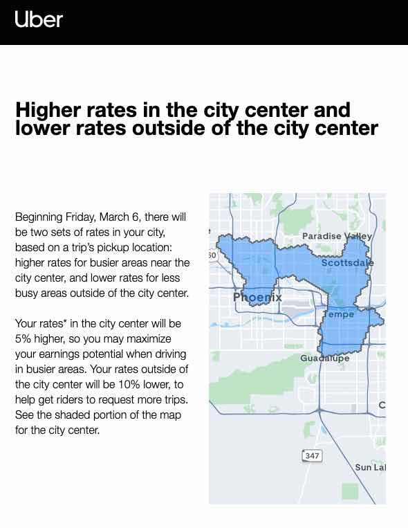 Phoenix ‘city center’ map