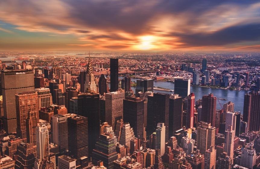 A view of a city Description automatically generated