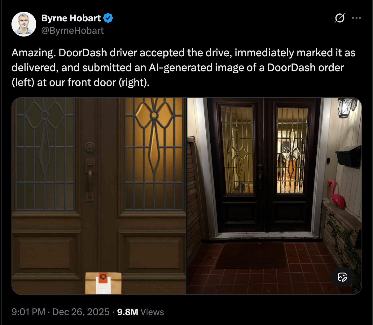 DoorDash Driver Banned After Using AI-Generated Photo