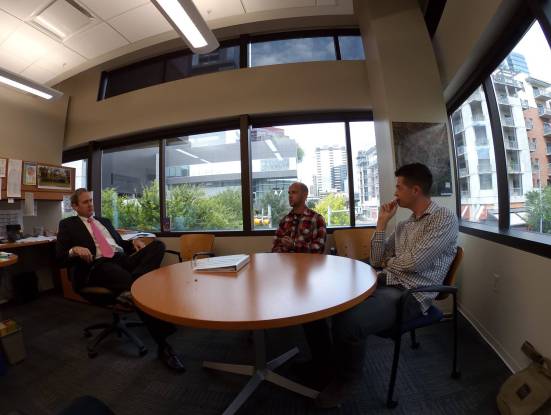 Christian and I meeting with Austin Councilman Don Zimmerman