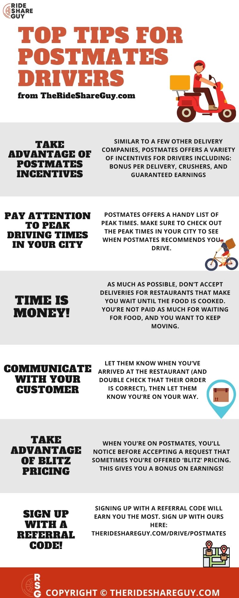 tips for postmates drivers