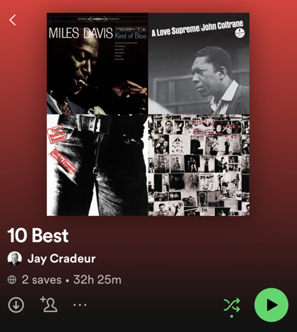top 10 playlist