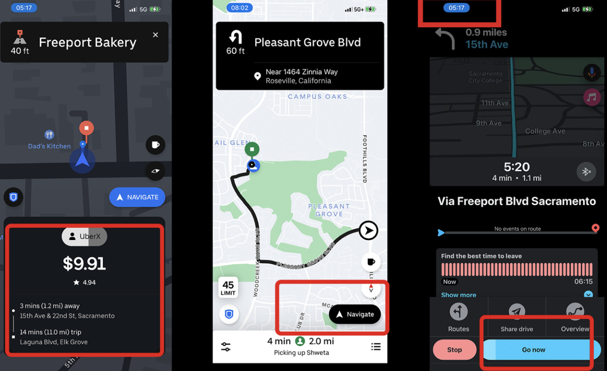 uber drivers can see where passengers are going before accepting