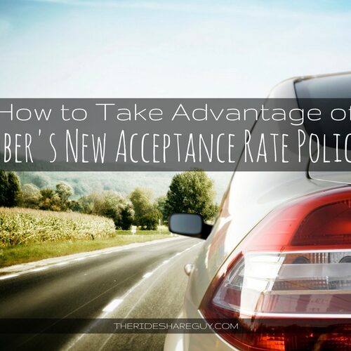 Uber recently changed its acceptance rate policy, and it looks like their new policy of implementing a 