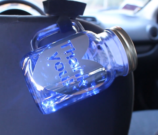 Illuminated tip jar from Driver Ops